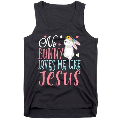 No Bunny Loves Me Like Jesus Christian Easter Gift Tank Top