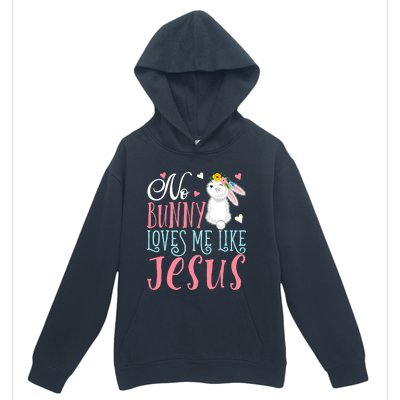 No Bunny Loves Me Like Jesus Christian Easter Gift Urban Pullover Hoodie