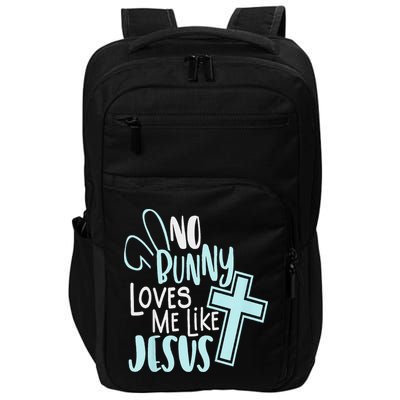No Bunny Loves Me Like Jesus, Christian Easter Resurrection Impact Tech Backpack