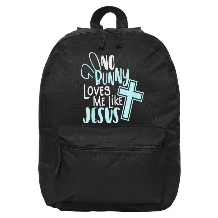No Bunny Loves Me Like Jesus, Christian Easter Resurrection 16 in Basic Backpack