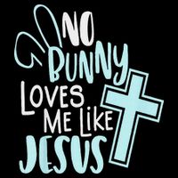 No Bunny Loves Me Like Jesus, Christian Easter Resurrection 16 in Basic Backpack