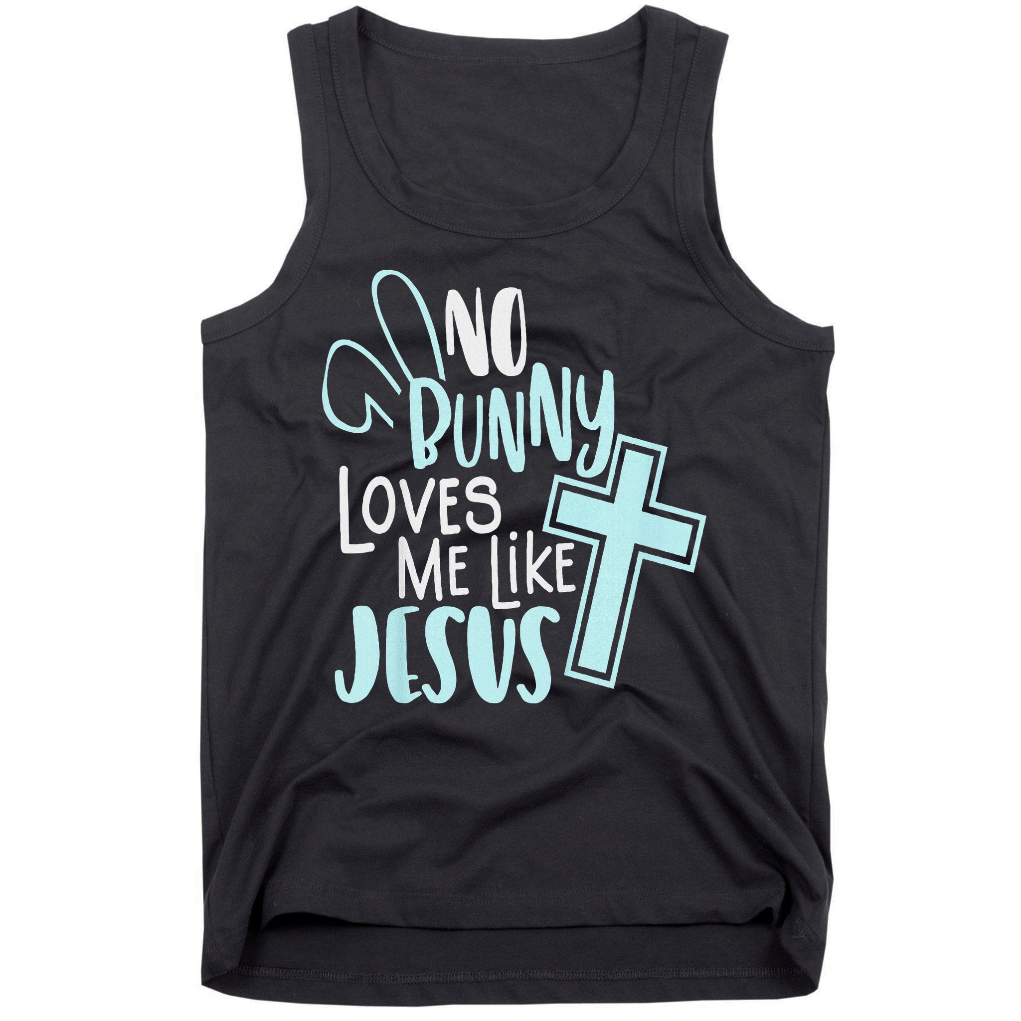 No Bunny Loves Me Like Jesus, Christian Easter Resurrection Tank Top