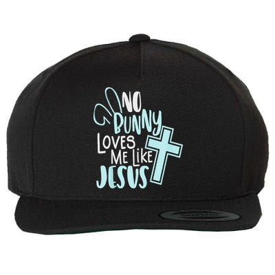 No Bunny Loves Me Like Jesus, Christian Easter Resurrection Wool Snapback Cap