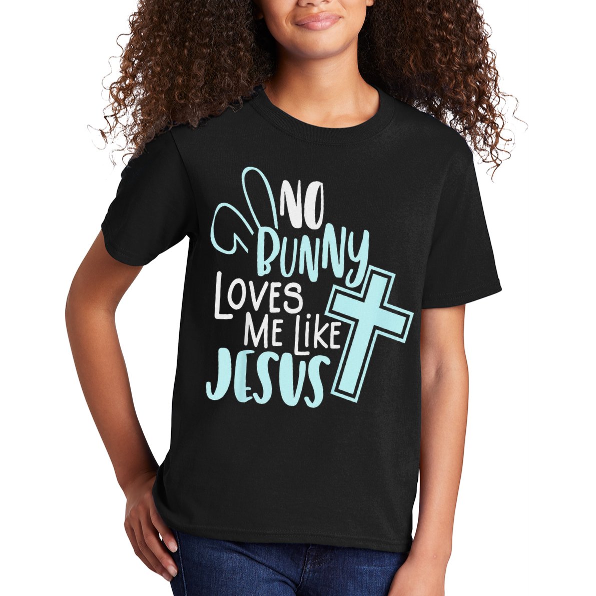 No Bunny Loves Me Like Jesus, Christian Easter Resurrection Kids T-Shirt