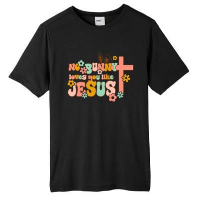 No Bunny Loves You Like Jesus Funny Christian Easter Day Cute Gift Tall Fusion ChromaSoft Performance T-Shirt