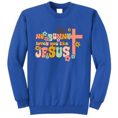 No Bunny Loves You Like Jesus Funny Christian Easter Day Cute Gift Tall Sweatshirt