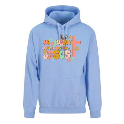 No Bunny Loves You Like Jesus Funny Christian Easter Day Cute Gift Unisex Surf Hoodie