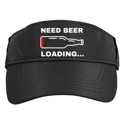 Need Beer Loading Funny Ing Beer Drunk Party Dad Joke Cute Gift Adult Drive Performance Visor