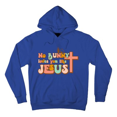 No Bunny Loves You Like Jesus Happy Easter Day Christian Gift Hoodie