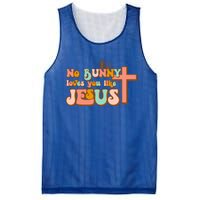 No Bunny Loves You Like Jesus Happy Easter Day Christian Gift Mesh Reversible Basketball Jersey Tank