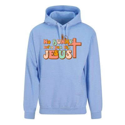 No Bunny Loves You Like Jesus Happy Easter Day Christian Gift Unisex Surf Hoodie