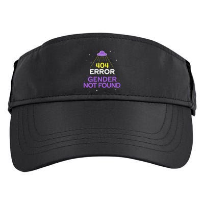 Non Binary Meaningful Gift Error 404 Gender Not Found Non Binary Meaningful Gift Adult Drive Performance Visor