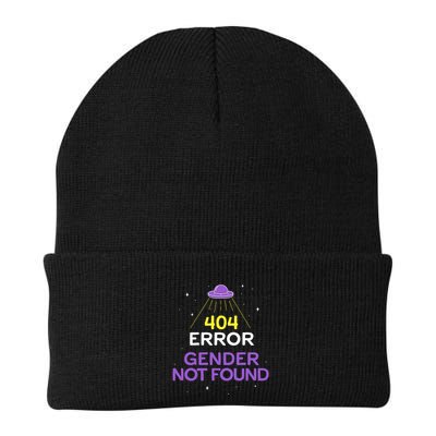 Non Binary Meaningful Gift Error 404 Gender Not Found Non Binary Meaningful Gift Knit Cap Winter Beanie
