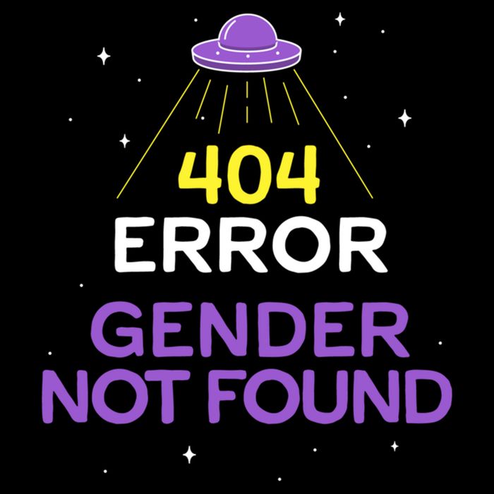Non Binary Meaningful Gift Error 404 Gender Not Found Non Binary Meaningful Gift Drawstring Bag
