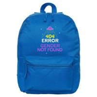 Non Binary Meaningful Gift Error 404 Gender Not Found Non Binary Meaningful Gift 16 in Basic Backpack