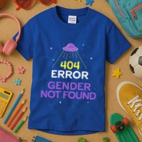 Non Binary Meaningful Gift Error 404 Gender Not Found Non Binary Meaningful Gift Kids T-Shirt