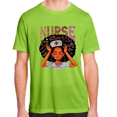 Nurse Black Magic Afro Melanin Queen Black History Gift Adult ChromaSoft Performance T-Shirt