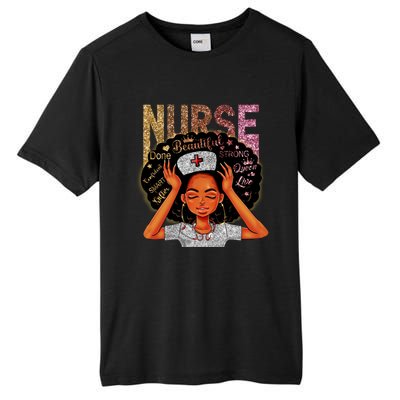 Nurse Black Magic Afro Melanin Queen Black History Gift Tall Fusion ChromaSoft Performance T-Shirt