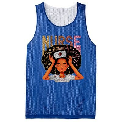 Nurse Black Magic Afro Melanin Queen Black History Gift Mesh Reversible Basketball Jersey Tank