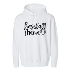 Novelty Baseball Mama Pocket Baseball Mama Game Day Vibes Funny Gift Garment-Dyed Fleece Hoodie