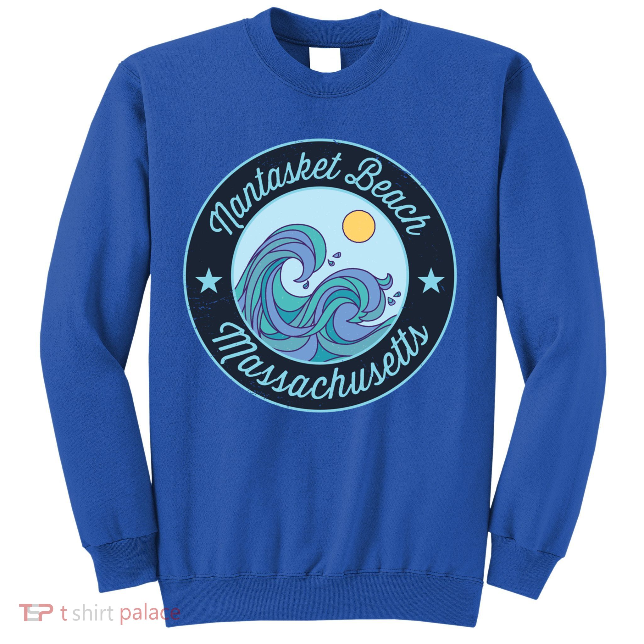 Nantasket Beach Ma Massachusetts Souvenir Nautical Surfer Gr Gift Sweatshirt