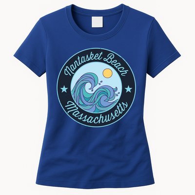 Nantasket Beach Ma Massachusetts Souvenir Nautical Surfer Gr Gift Womens T-Shirt