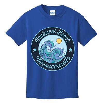 Nantasket Beach Ma Massachusetts Souvenir Nautical Surfer Gr Gift Kids T-Shirt