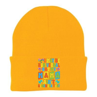 Nonverbal But My Mama AinT Autism Awareness Graphic Knit Cap Winter Beanie