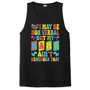 Nonverbal But My Mama AinT Autism Awareness Graphic PosiCharge Competitor Tank