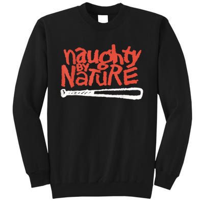 Naughty By Nature – Red Logo Black Gift Tall Sweatshirt