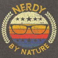 Nerdy By Nature Design For Computer Freaks, Nerds Geeks Cotton Canvas Backpack
