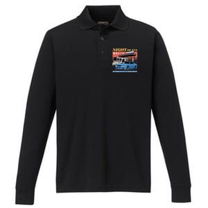 Night Beats Performance Long Sleeve Polo