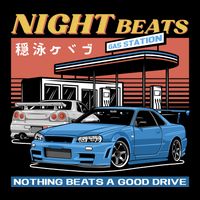 Night Beats Cooling Performance Crew T-Shirt