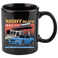 Night Beats 11oz C Handle Ceramic Mug