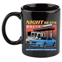 Night Beats 11oz C Handle Ceramic Mug