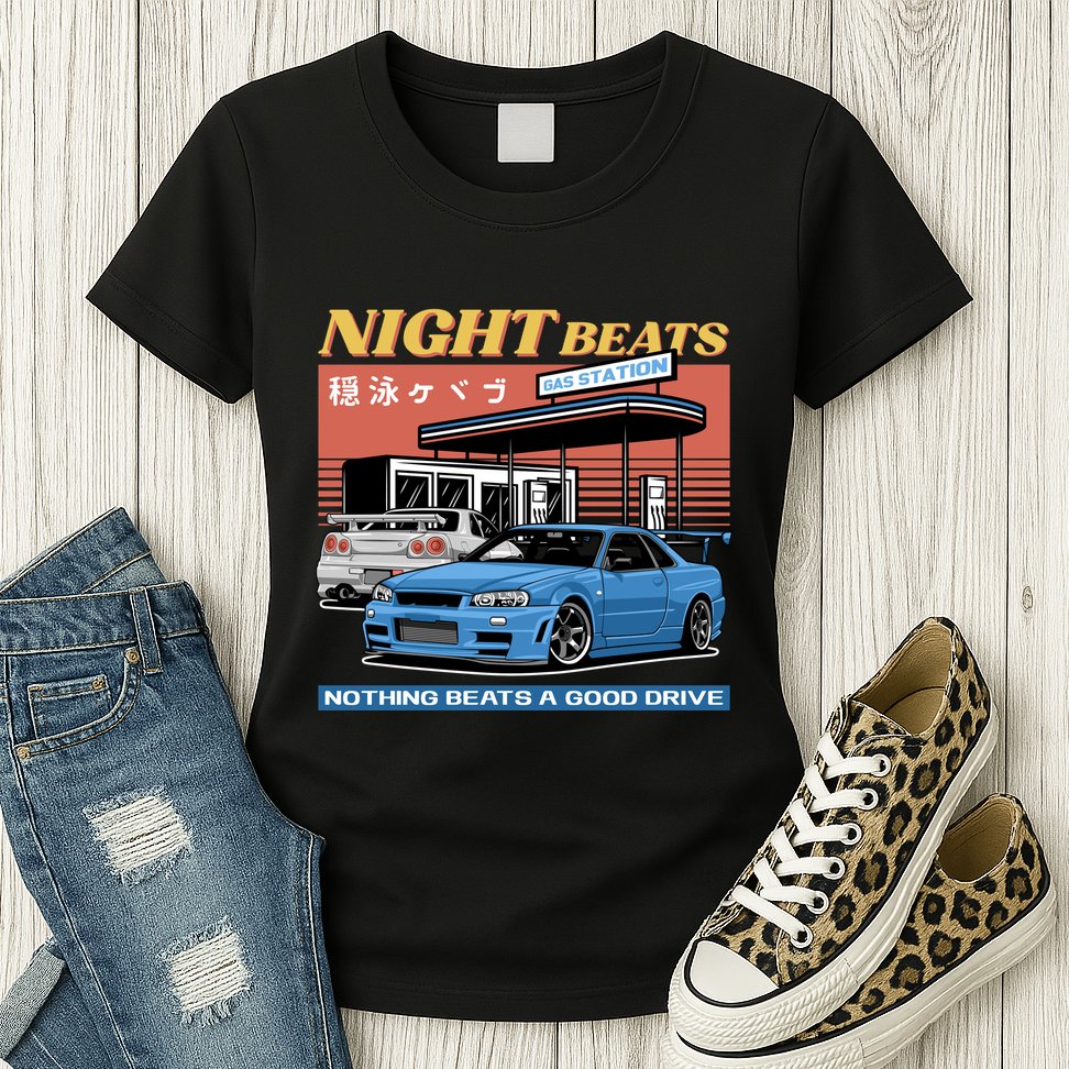 Night Beats Womens T-Shirt