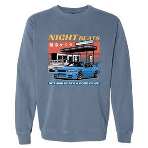 Night Beats Garment-Dyed Sweatshirt