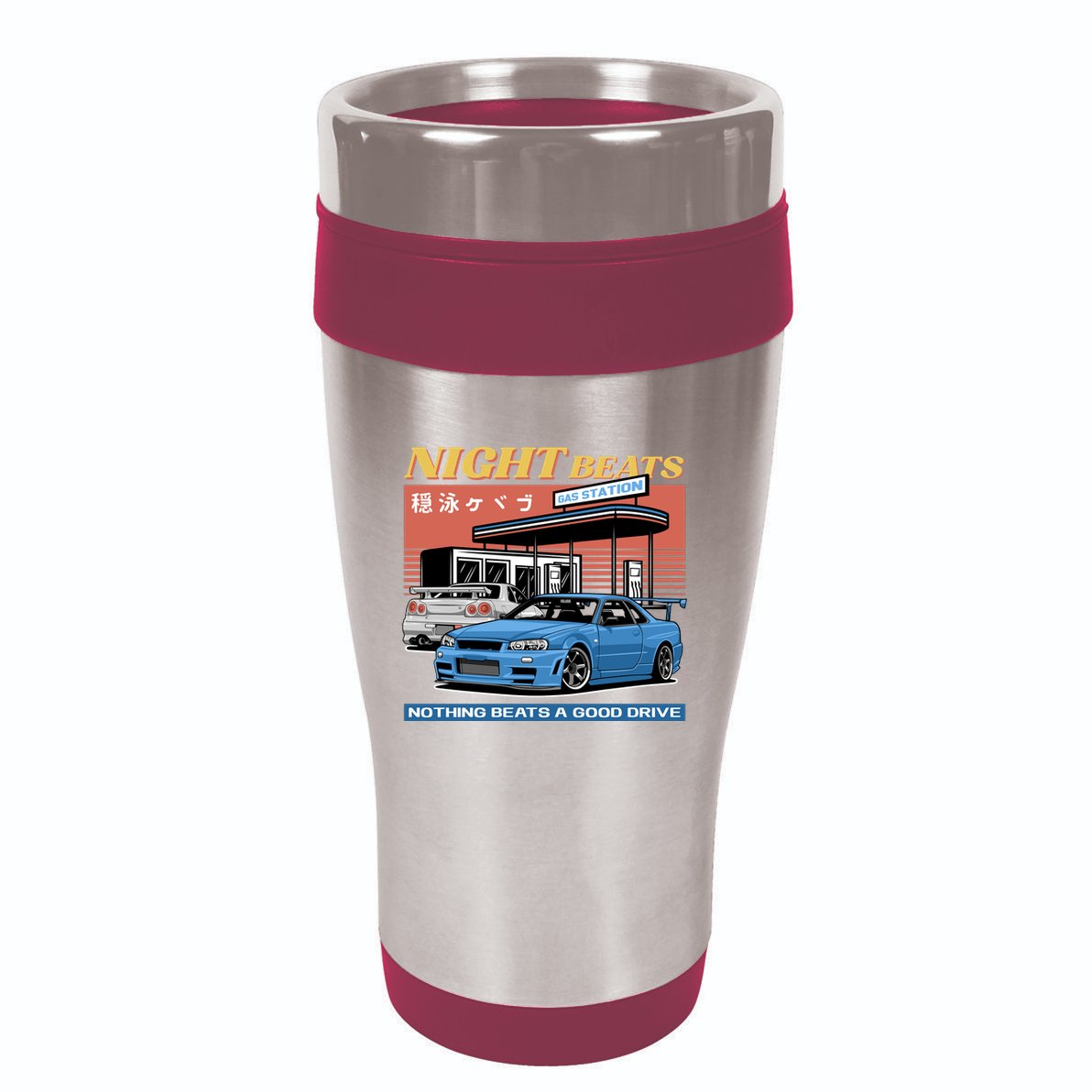 Night Beats 16oz Travel Tumbler