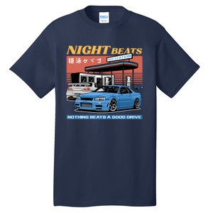 Night Beats Tall T-Shirt