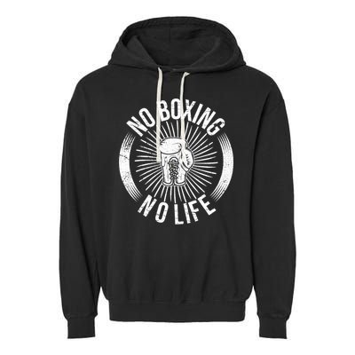 No Boxing No Life Garment-Dyed Fleece Hoodie