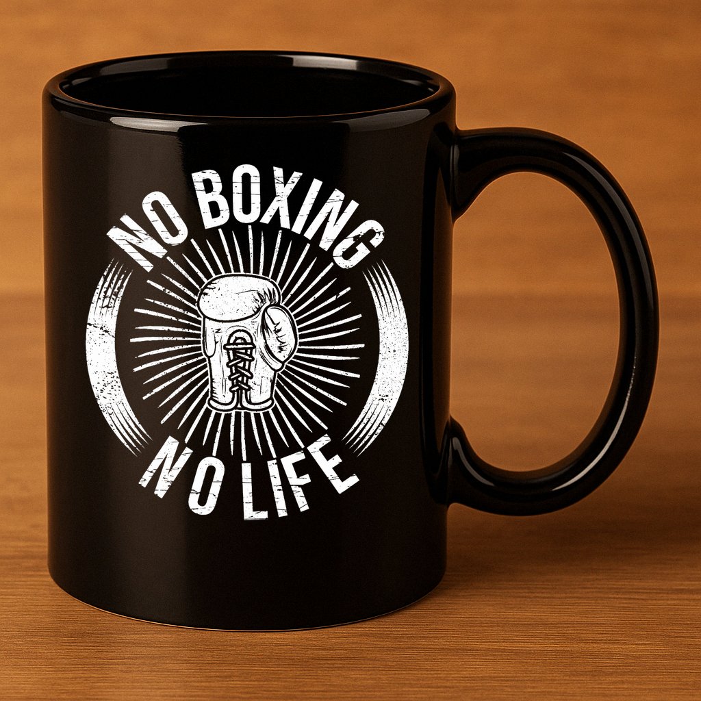 No Boxing No Life 11oz C Handle Ceramic Mug