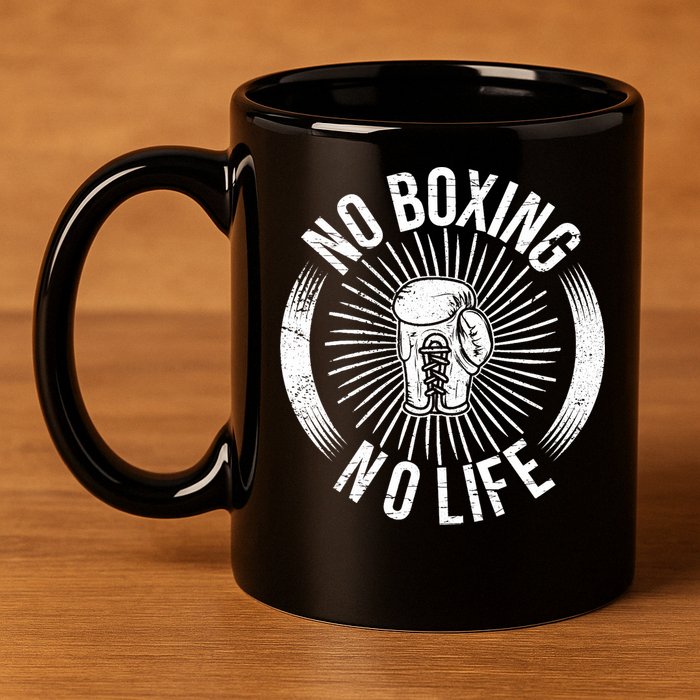 No Boxing No Life 11oz C Handle Ceramic Mug