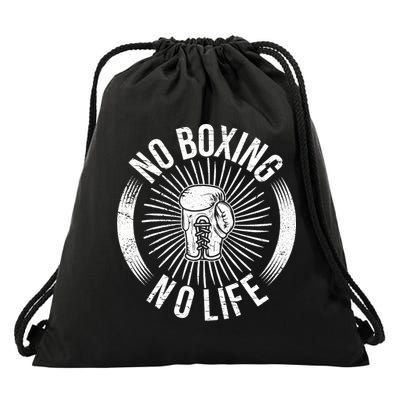 No Boxing No Life Drawstring Bag