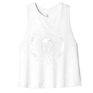 No Boxing No Life Women's Racerback Cropped Tank