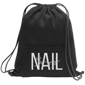 Nail Boss Nail Tech Sweatshirt Cinch Pack Bag