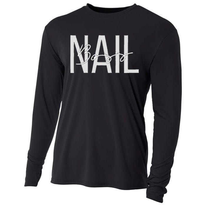 Nail Boss Nail Tech Cooling Performance Long Sleeve Crew