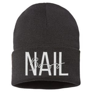 Nail Boss Nail Tech Sustainable Knit Beanie