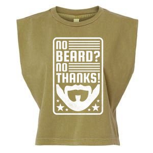 No Beard No Thanks Gift Garment-Dyed Women's Muscle Tee