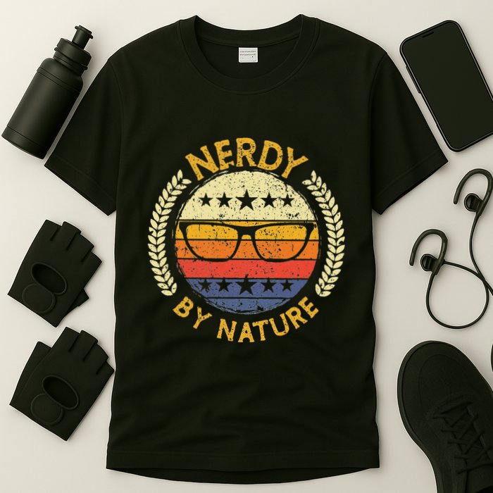 Nerdy By Nature Design For Computer Freaks Nerds Geeks T-Shirt