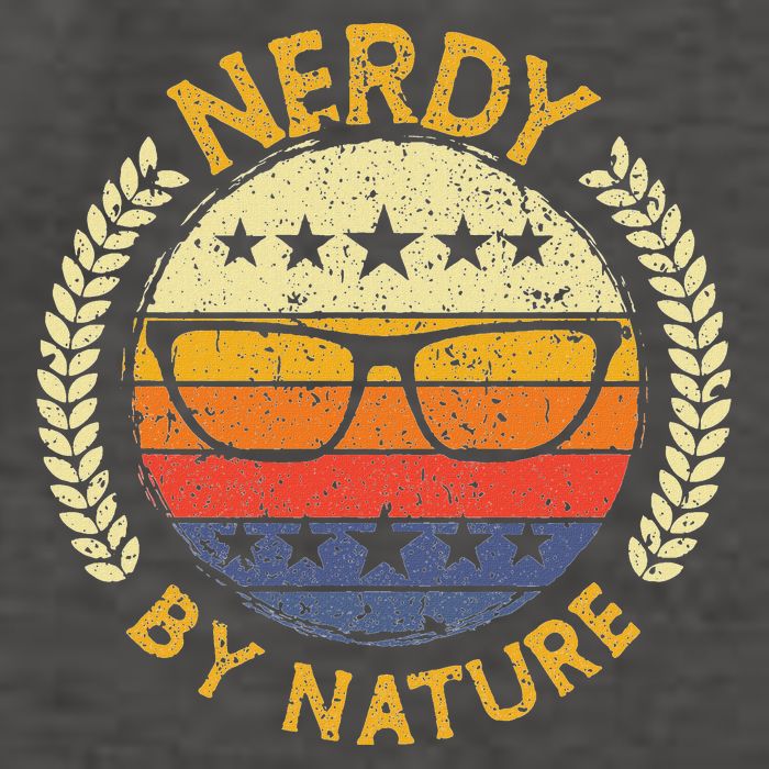 Nerdy By Nature Design For Computer Freaks Nerds Geeks Vector Backpack